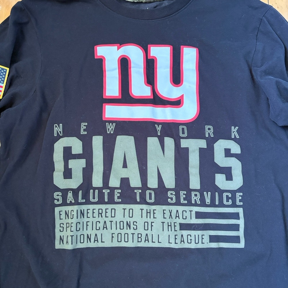 New York Giants Salute To Service Shirt Mens Small Nike On Field NFL Sportswear - Picture 4 of 11